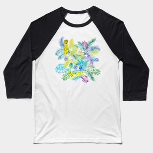 Jungle pattern Baseball T-Shirt